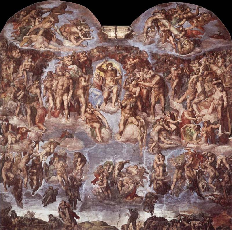 Michelangelo Buonarroti Extreme judgement  Sistine Chapel vastvagg China oil painting art